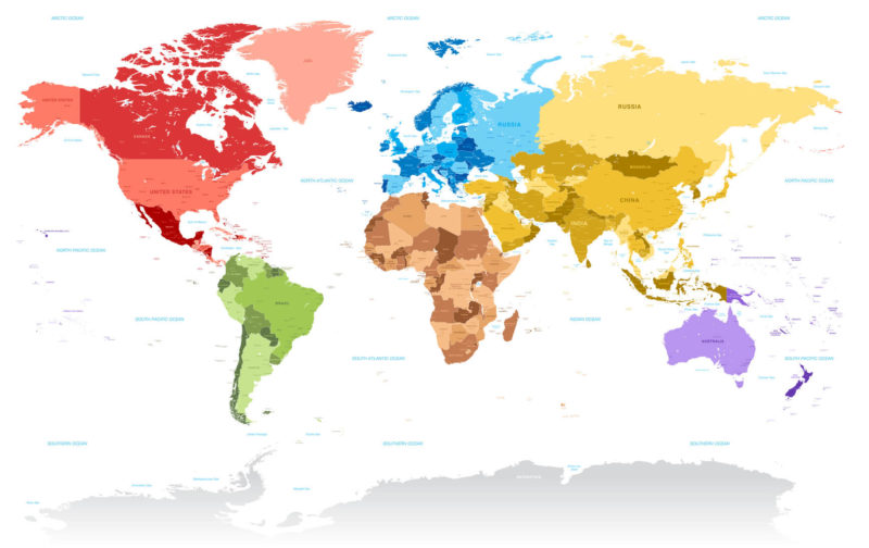 world map