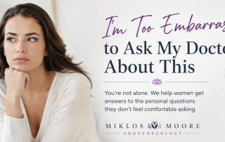 Woman concerned about asking her doctor embarrassing vaginal health questions