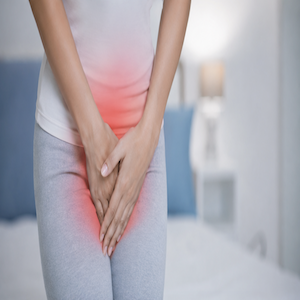 Woman meeting with a urogynecologist for evaluation of chronic pelvic pain and persistent pelvic floor symptoms