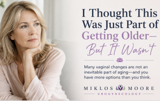 Woman concerned about vaginal changes with aging and menopause